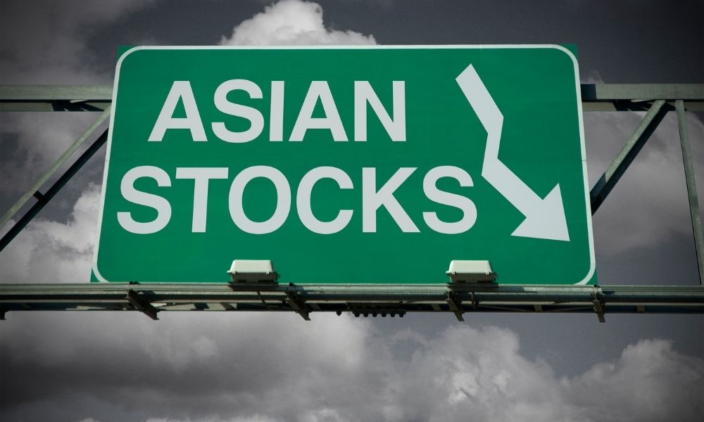 Asian Stocks Down, China Keeps Prime Loan Rate Steady